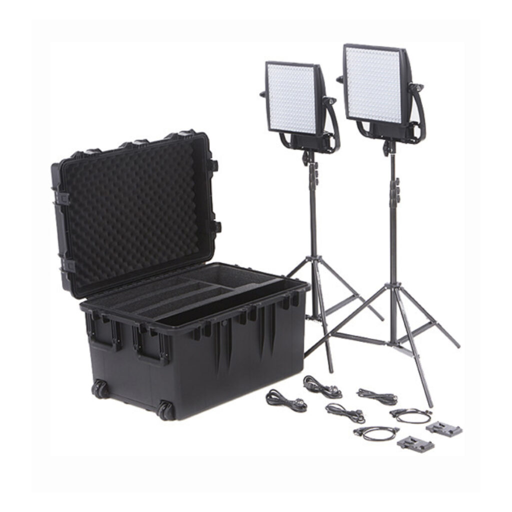 Astra 6X Bi-Color LED Panel Traveler Duo V-Mount Kit