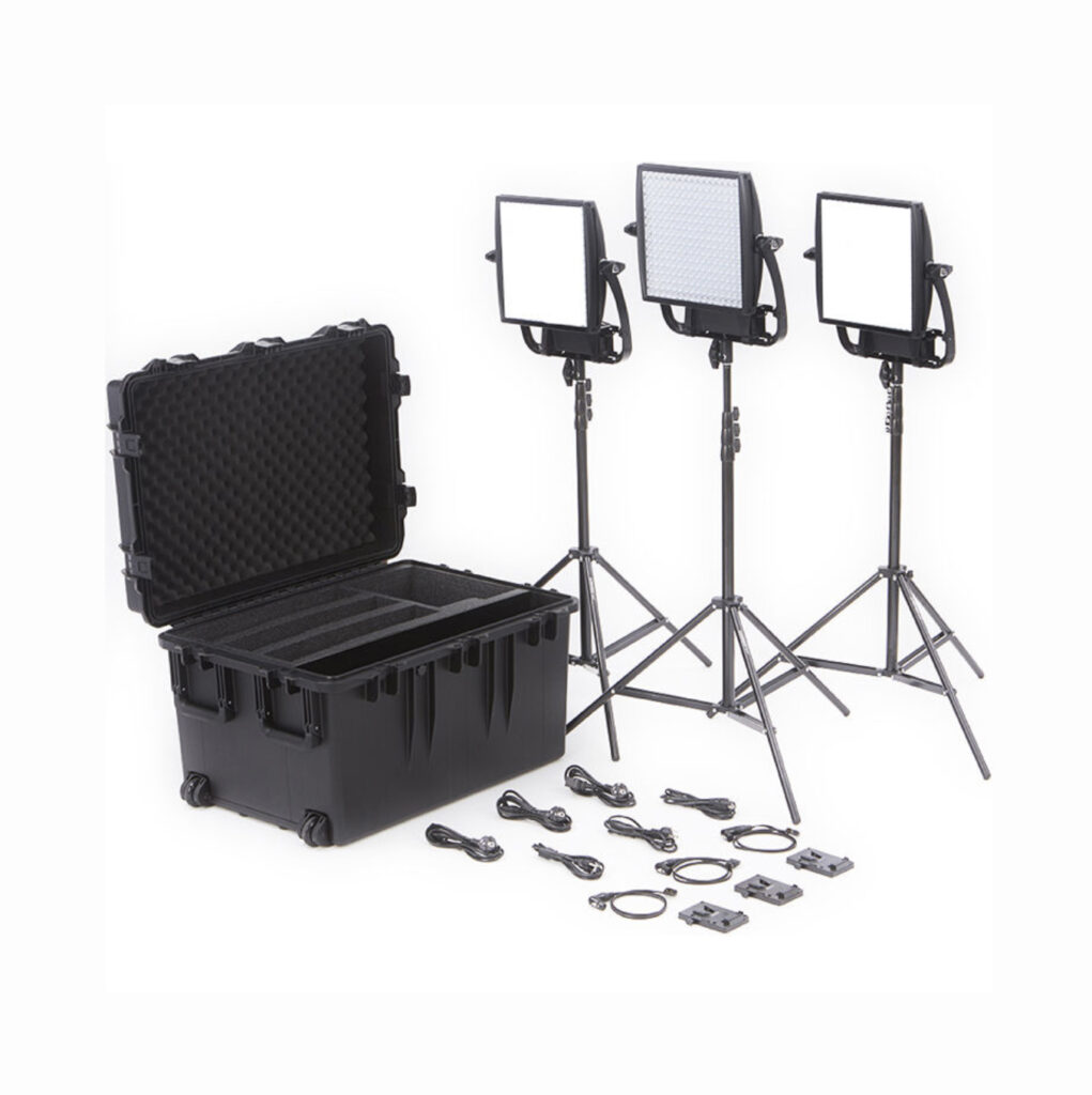Astra Soft Bi-Color LED Panel Duo + Astra 6X Bi-Color LED Panel Traveler Trio V-Mount Kit