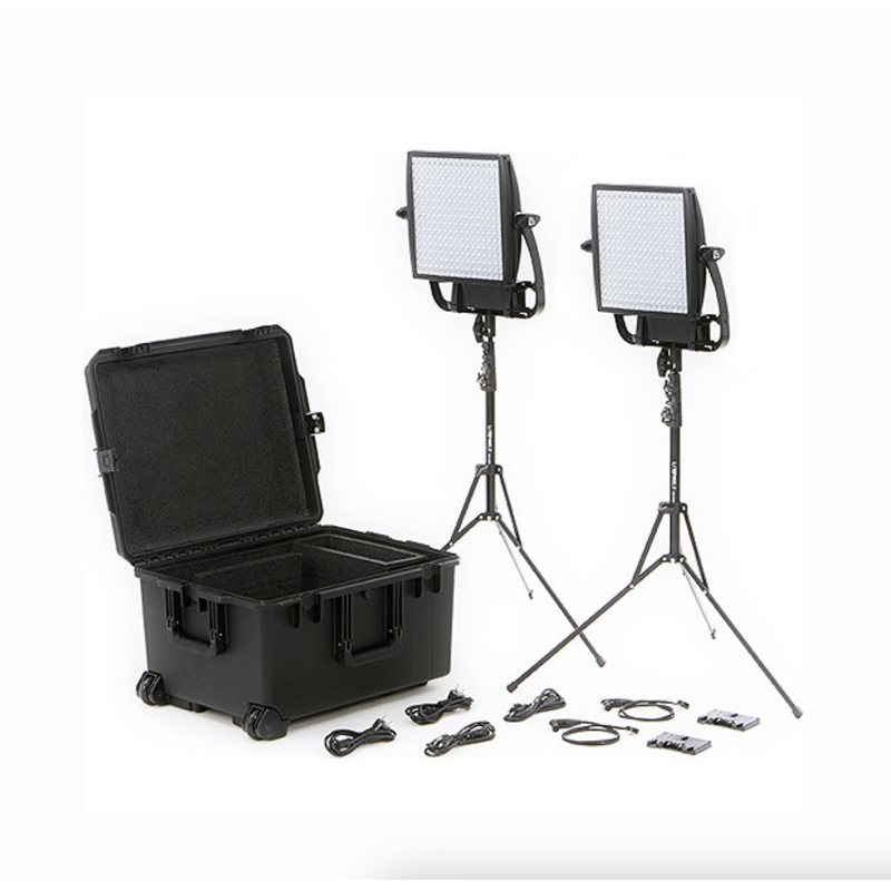 Astra 3X Bi-Color LED Panel Traveler Duo Gold Mount Kit